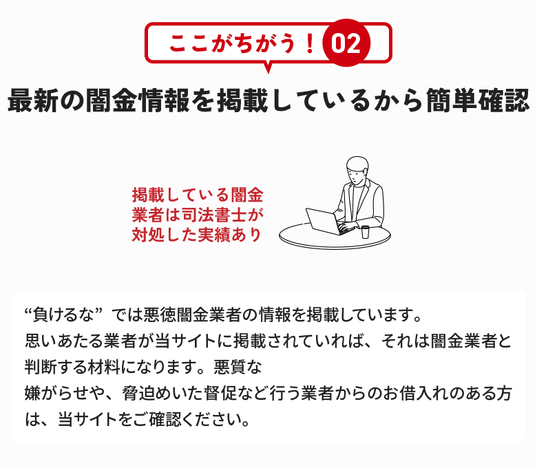 最新の闇金情報を掲載しているから簡単確認